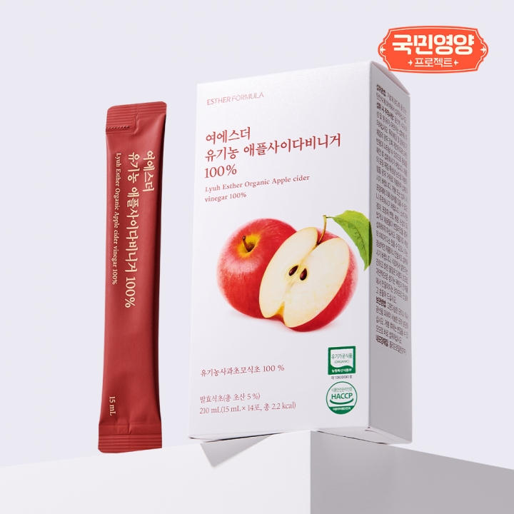 [국민영양] 여에스더 유기농 애플사이다비니거 100% (유기가공식품 인증)