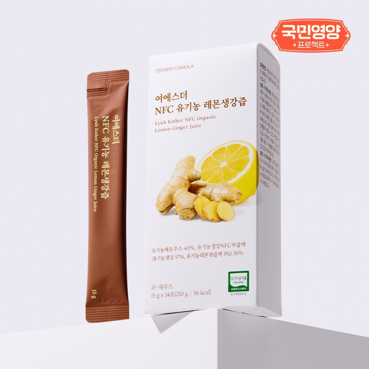 [국민영양] 여에스더 NFC 유기농 레몬생강즙