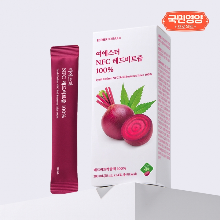 [국민영양] 여에스더 NFC 레드비트즙 100% (100% 유기농 레드비트 착즙)