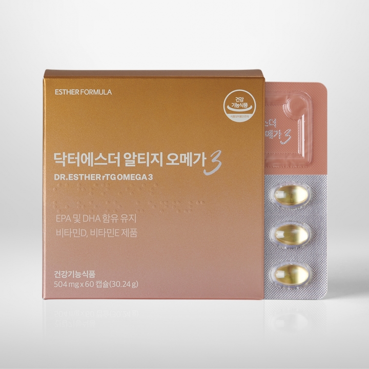 [국민 영양제] 여에스더 알티지 오메가3 (흡수에 용이한 rTG 오메가3)
