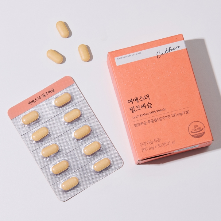 [국민영양] 여에스더 밀크씨슬 (일상에 지친 간을 위한 하루 1정)