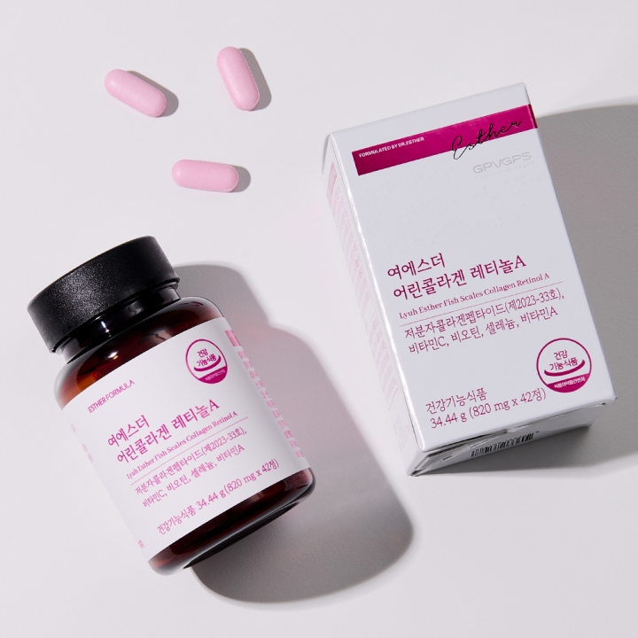 [국민영양] 여에스더 어린콜라겐 레티놀A (국내최다 인체적용시험 보유 콜라겐 원료)