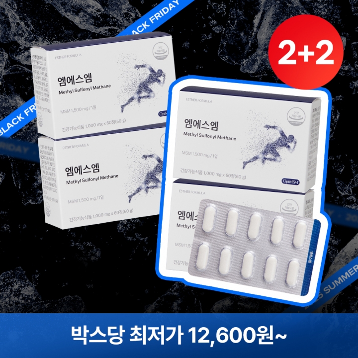 ★블프2+2★ 관절&연골건강 엠에스엠 MSM 4박스