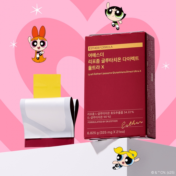 [파우치증정] 여에스더 리포좀 글루타치온 필름 울트라 X 파워퍼프걸 에디션 (21매)
