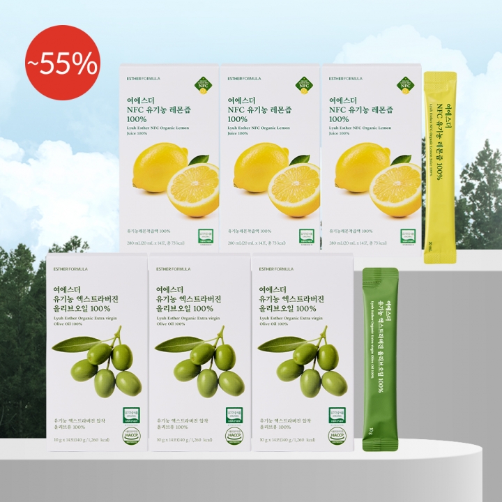[공식몰특가] 올리브오일 & 레몬즙 세트 런칭 기념 특가 (총 6박스)