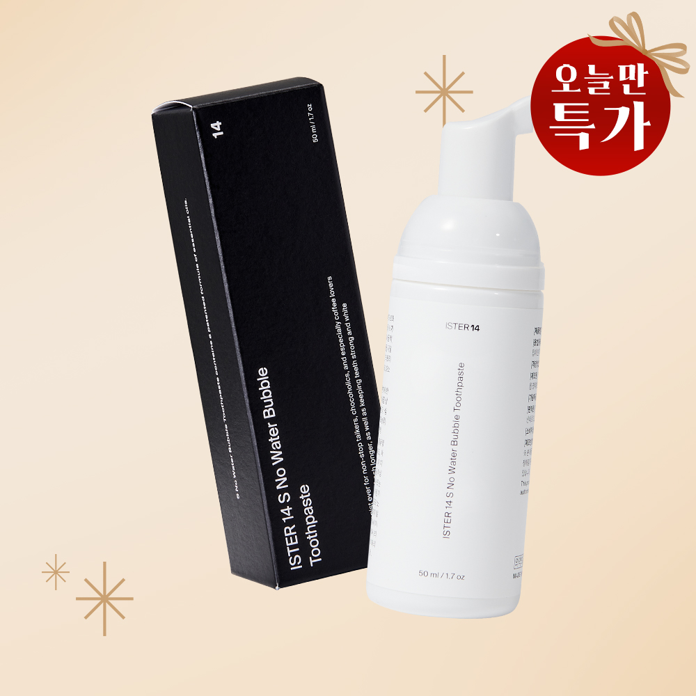 [오늘만특가] 에스 노워터 버블치약