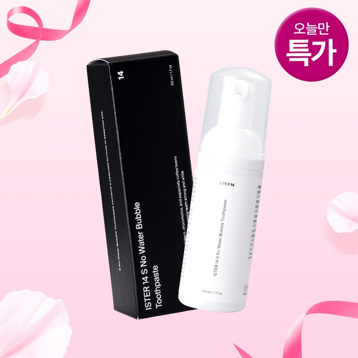 [오늘만특가] 에스 노워터 버블치약 (14초 가글링 구취 제거)