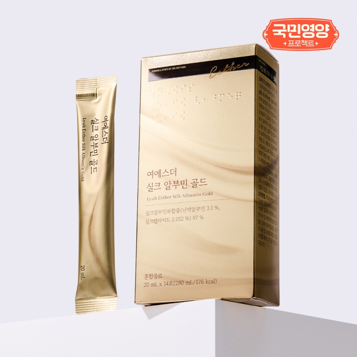 [국민영양] 여에스더 실크 알부민 골드 (프리미엄 액상 알부민)