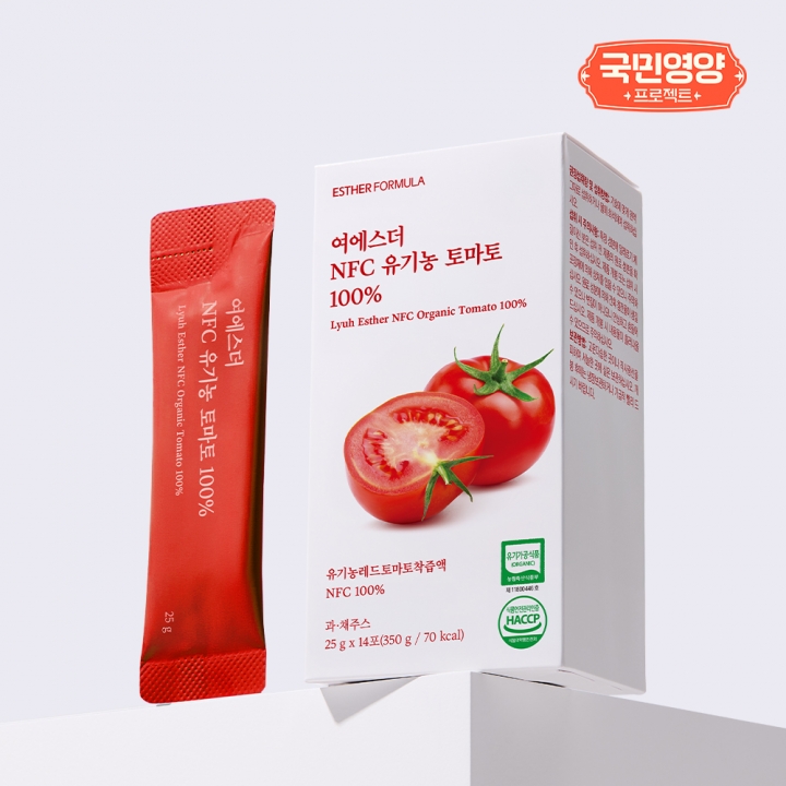 [국민영양] 여에스더 NFC 유기농 토마토 100% (12/23(화) 순차 출고)