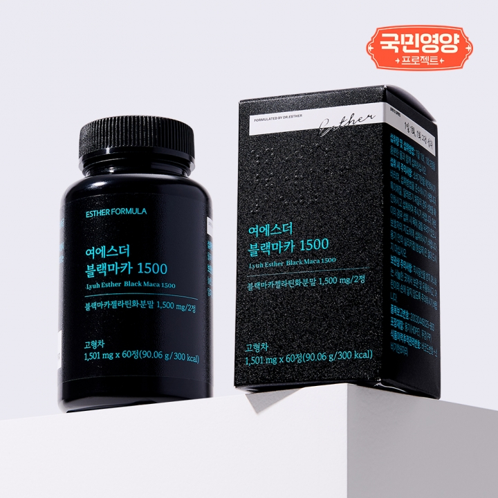 [국민영양] 여에스더 블랙마카 1500 (L- 아르지닌 & 타우린)