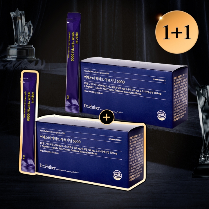 [프리미엄1+1] 액티브 아르기닌 6000 2박스 (총 28포)