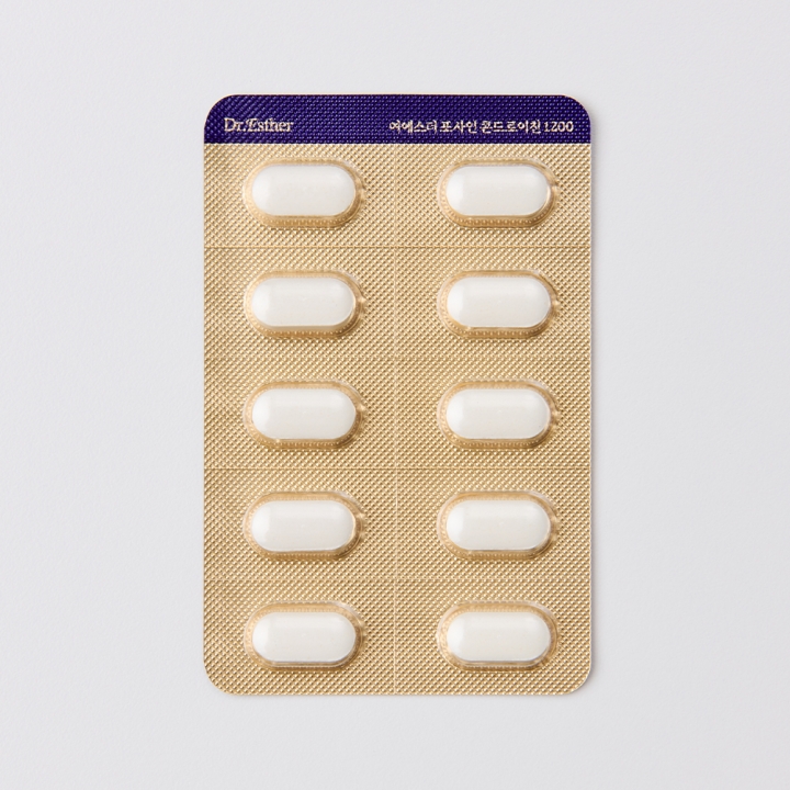 여에스더 포사인 콘드로이친 1200 (최신 식약처 기능성 인정 &middot; 국내 최초 포사인 콘드로이친)