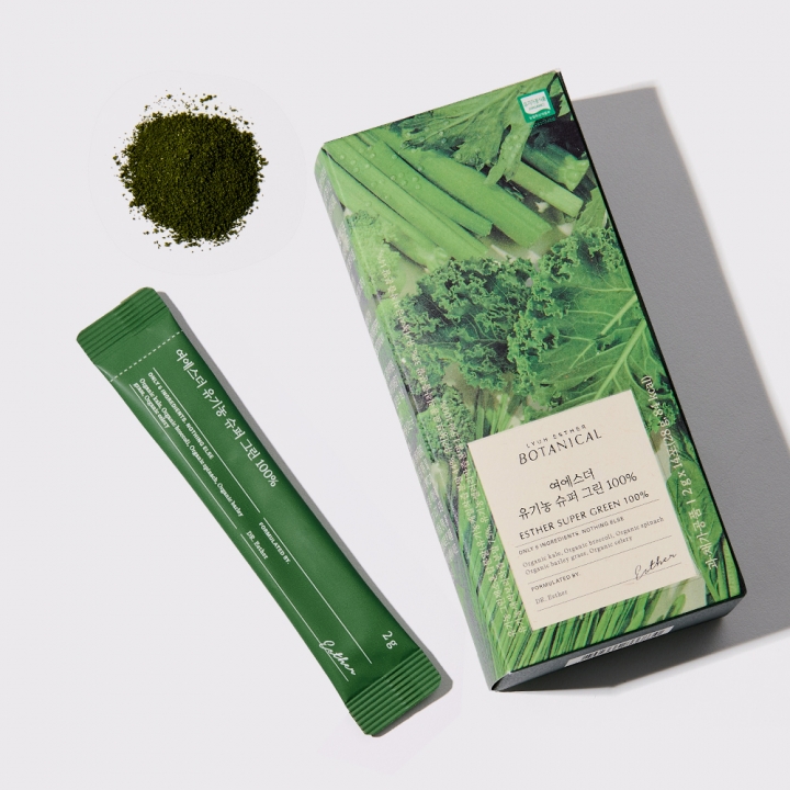 [1+1] 여에스더 유기농 슈퍼 그린 100% 2박스 (총 28포)