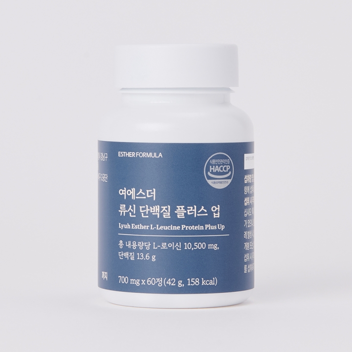 [국민영양] 여에스더 류신 단백질 플러스 업 (동·식물성 단백질 BCAA 필수 아미노산 배합)