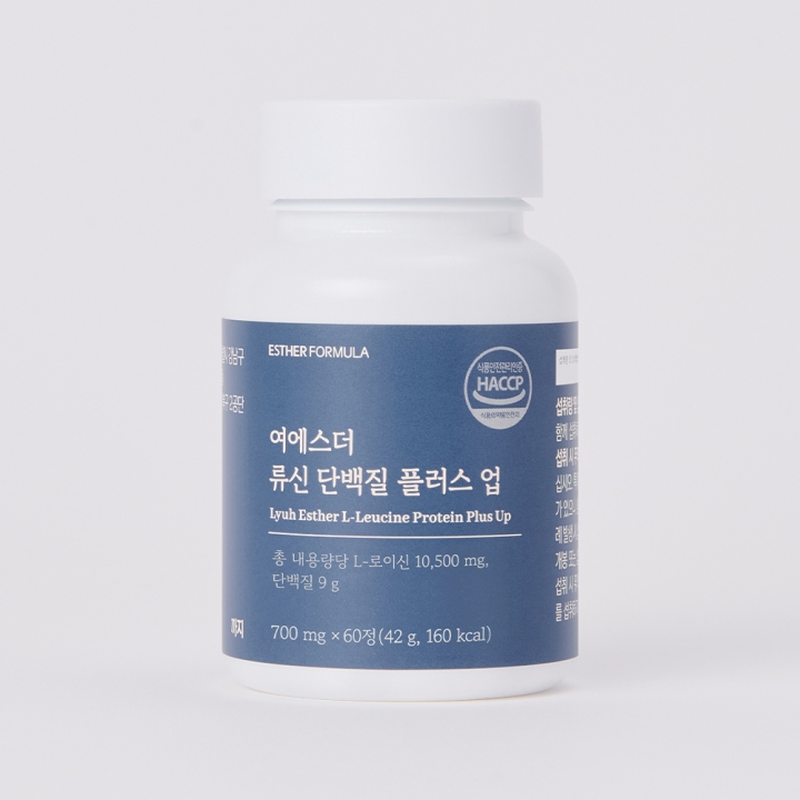 [국민영양] 여에스더 류신 단백질 플러스 업 (동·식물성 단백질 BCAA 필수 아미노산 배합)