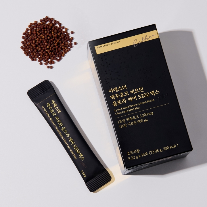 [국민영양] 여에스더 맥주효모 비오틴 울트라 케어 5200 맥스 (국내 최대 함량 맥주효모·비오틴 3,000%)