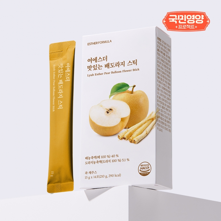 [국민영양] 여에스더 배 도라지 진하게 담은 배도라지 스틱 6박스