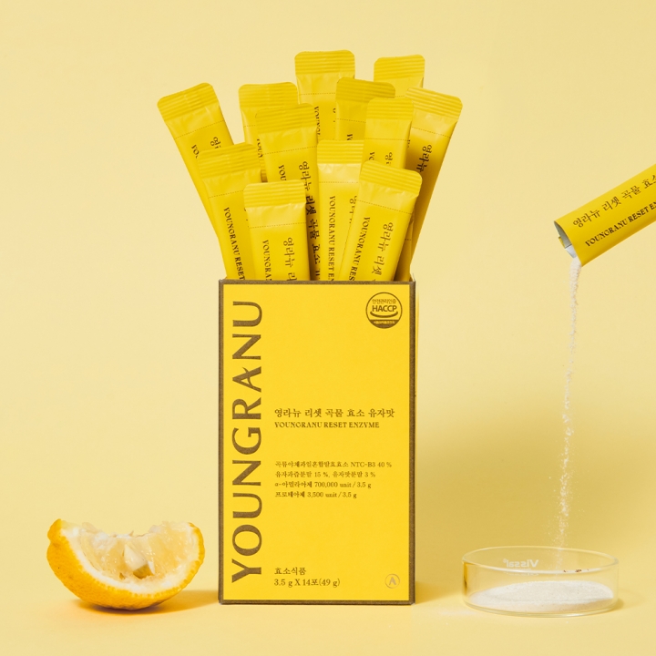 영라뉴 리셋 곡물 효소 유자맛