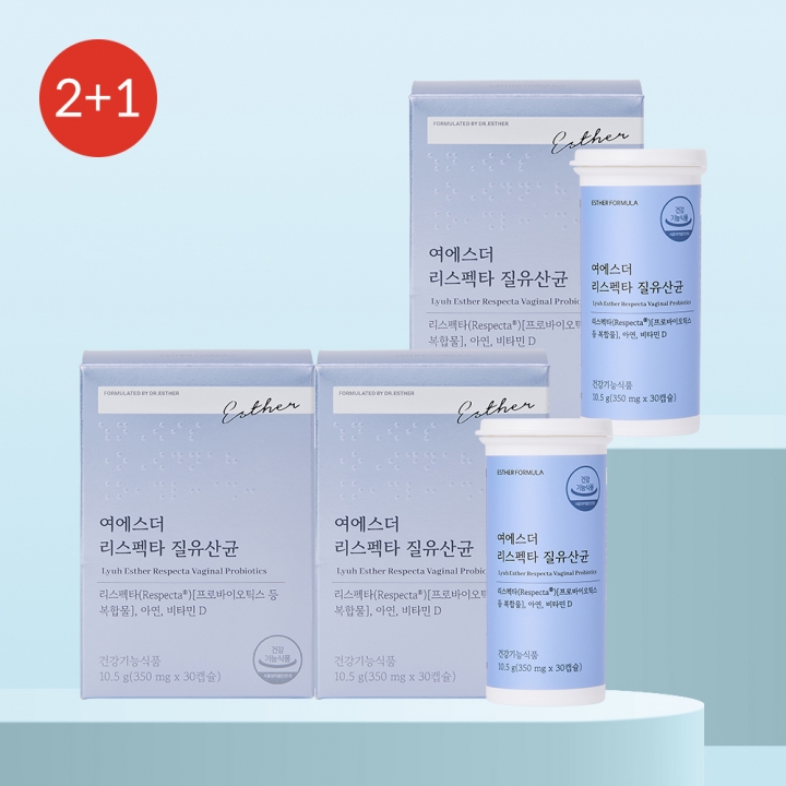 ★베스트2+1★ 여에스더 리스펙타 질유산균 3개