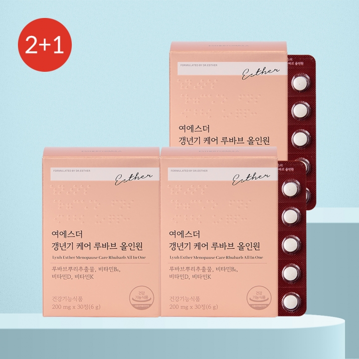 ★베스트2+1★ 닥터에스더 갱년기 케어 루바브 올인원 3개
