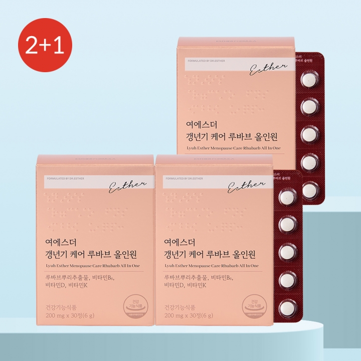 ★베스트2+1★ 닥터에스더 갱년기 케어 루바브 올인원 3개