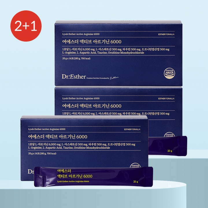 ★베스트2+1★ 여에스더 액티브 아르기닌 6000 3개