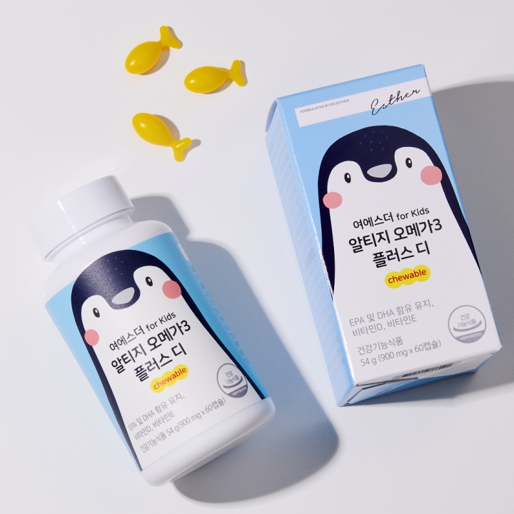 여에스더 for Kids 알티지 오메가3 플러스 디 chewable