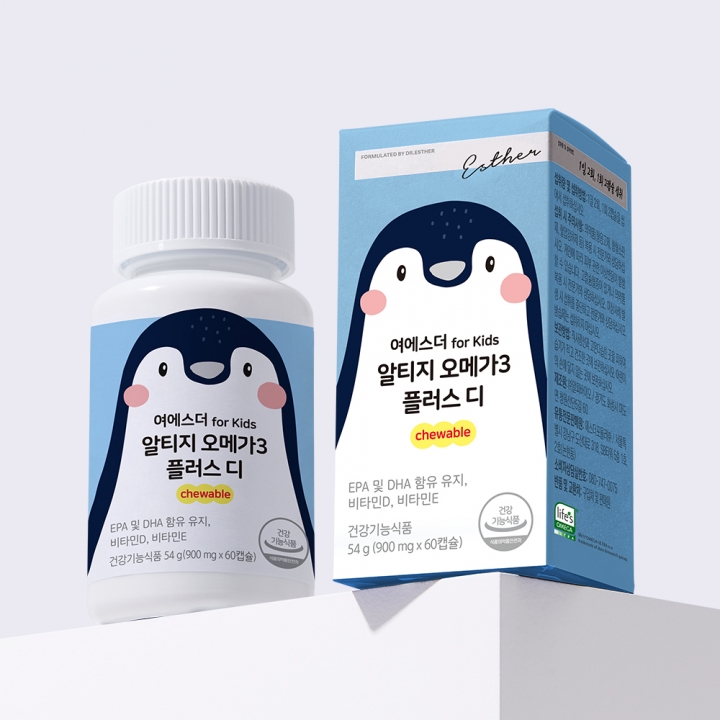 여에스더 for Kids 알티지 오메가3 플러스 디 chewable