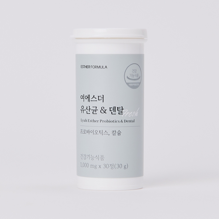 [국민영양] 여에스더 유산균 & 덴탈 (구강 유래 유산균 페퍼민트향 츄어블)