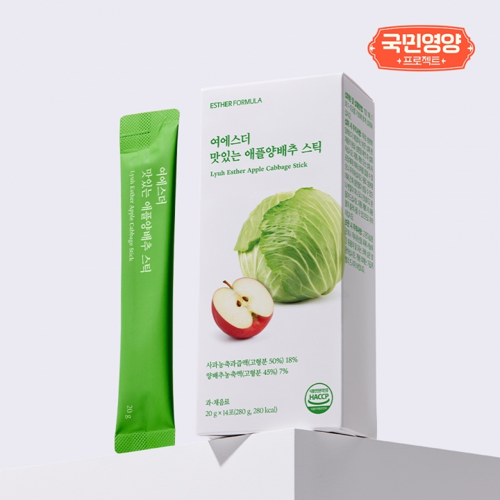 [6박스] 여에스더 맛있는 애플양배추 스틱