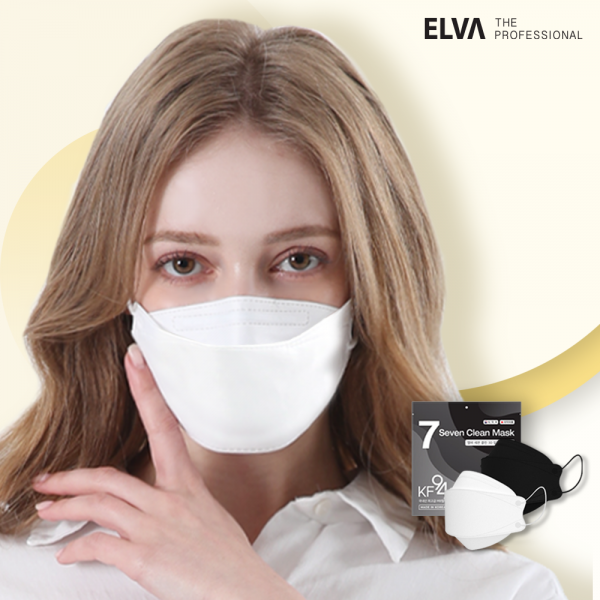 ELVA 세븐 클린 3D KF-94 대형 컬러 4중 마스크 (25매입) 25매