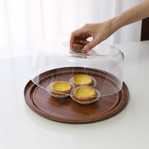 케이크 보관함 브레드박스 빵케이스 카페 디저트 덮개 직사각형 원형 2종