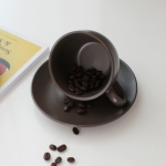 에크렌 무광 커피잔세트 300ml 찻잔 컵 라떼 카페 무광 도자기