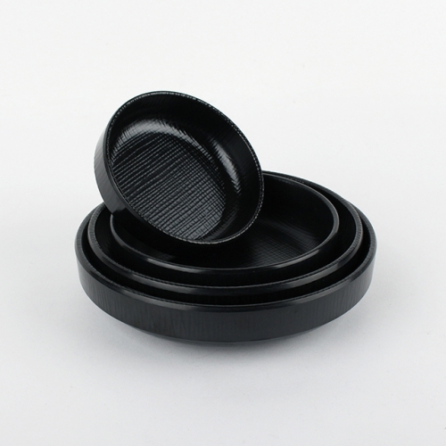 블랙 멜라민 체크 흑 신한식구프 앞접시 반찬그릇 DS-7893