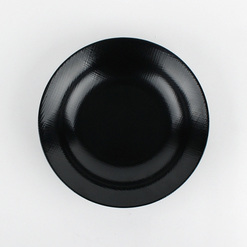 블랙 멜라민 체크 흑 짜장기 볶음 면기 업소용그릇 DS-7786