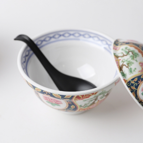 멜라민 돈부리 그릇 텐동 가츠동 규동 덮밥 라멘 일식 뚜껑있는 밥그릇