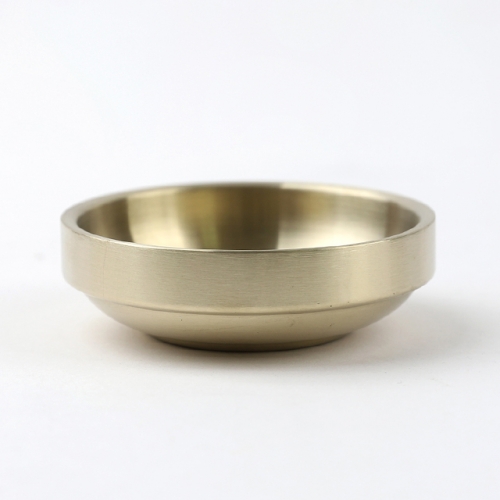 티타늄 이중원형찬기 3.5인치 식기 그릇 접시 앞접시 한식 식당 401 스텐 플레이트
