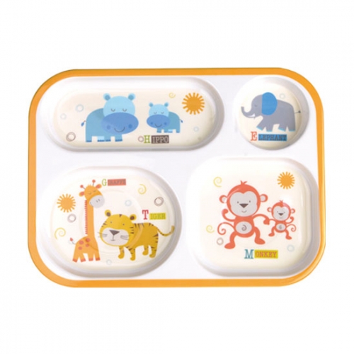 코끼리 2구식판 어린이 캐릭터 식판 단체급식 DS-3010