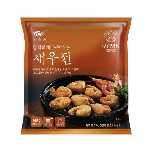 부침명장 새우전 140g