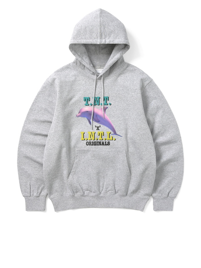 디스이즈네버댓 Dolphin Hoodie Heather Grey