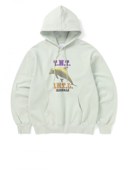 디스이즈네버댓 Dolphin Hoodie Pale Mint