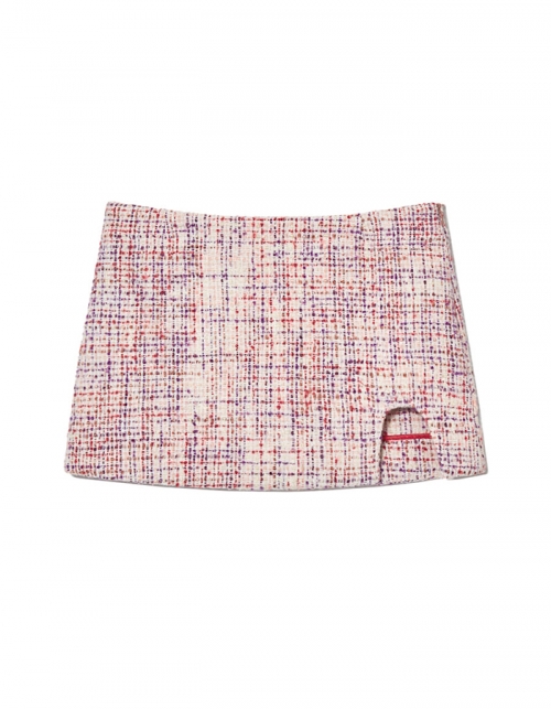 GLOWNY U BABY TWEED SKIRT (PINK MULTI)