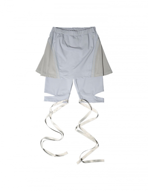 오호스 Flare Skirt Shorts / Grey