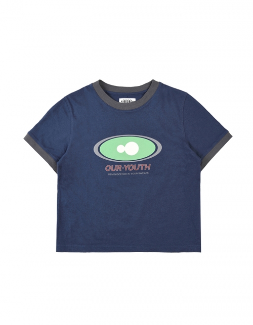 [AEAE] OVAL SYMBOL LOGO T-SHIRTS - NAVY