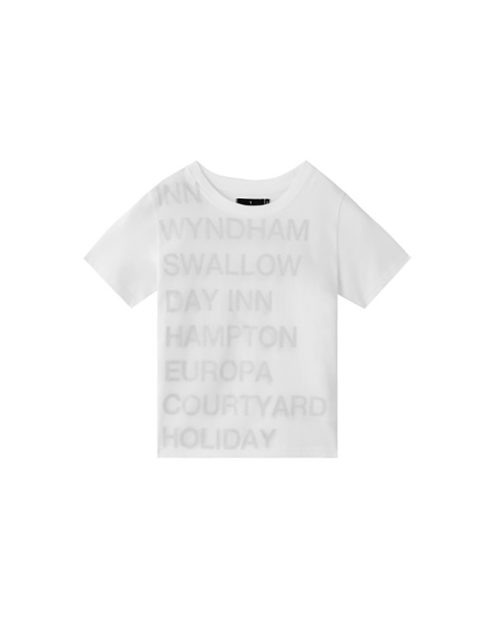 사파리스팟 1/2 HIGHWAY INN TEE (WHITE/BLACK)