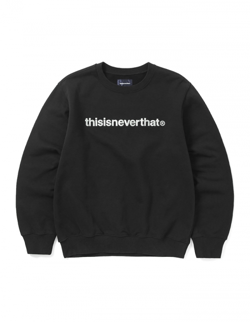 디스이즈네버댓 T-Logo Crewneck BLACK