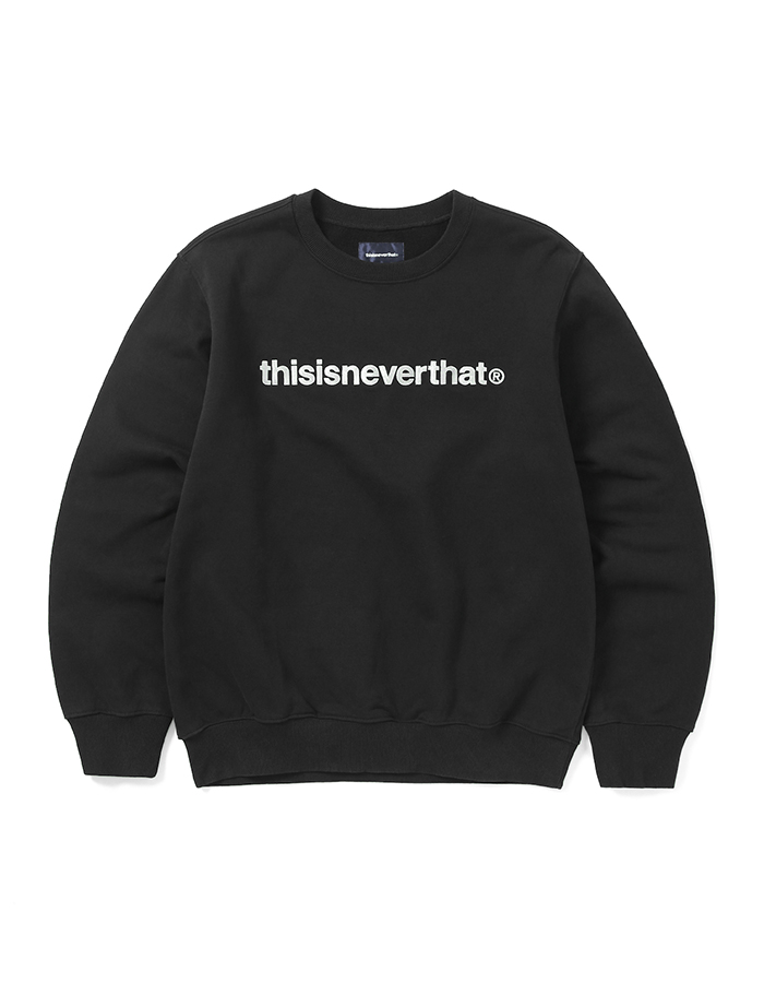 디스이즈네버댓 T-Logo Crewneck BLACK