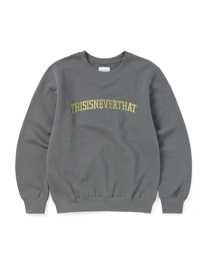 디스이즈네버댓 Arch-Logo Crewneck DARK GREY