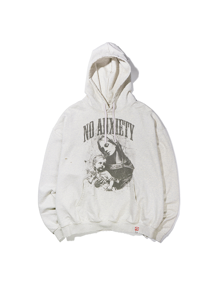 엑스트라오디너리 NO ANXIETY WASHED HOODIE OATMEAL