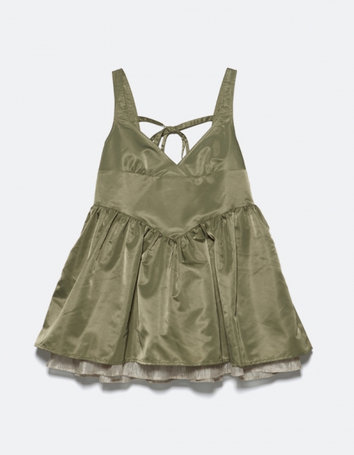 GYEONG Tutu Mini Dress_Khaki